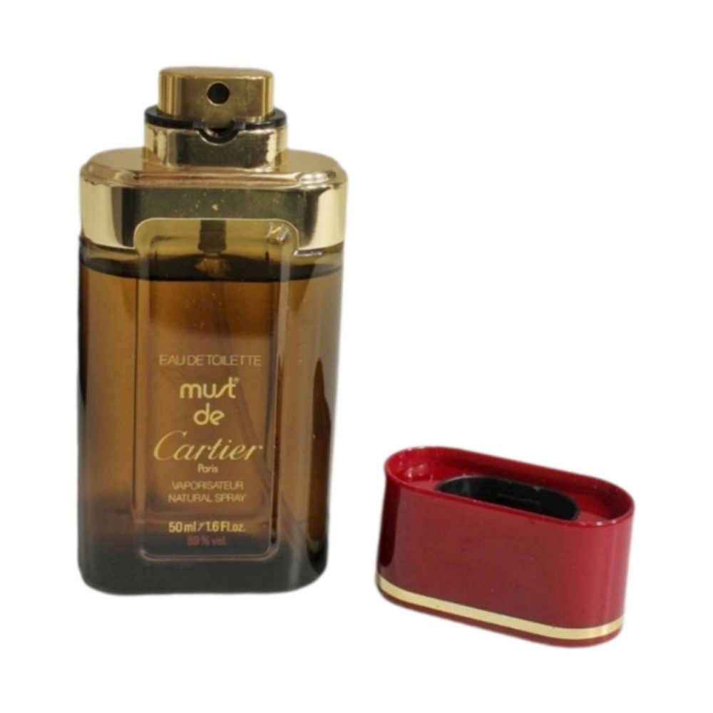 Collectible Must de Cartier Eau de Toilette 50ml with Original Leather Case - Picture 4 of 5